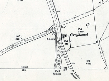 The Greyhound on a map of 1901